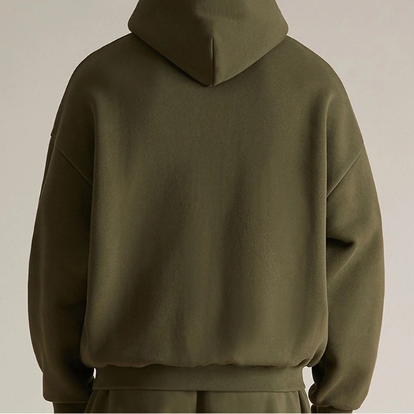 Fear of God Essentials Military Fleece Hoodie - Picture 4 of 13